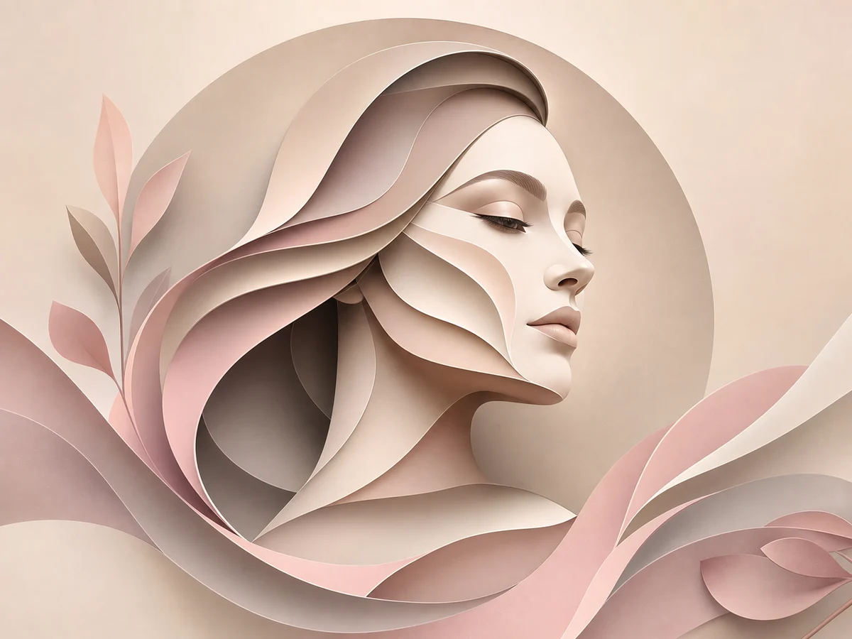 Ilustração conceitual de Preenchimento Facial